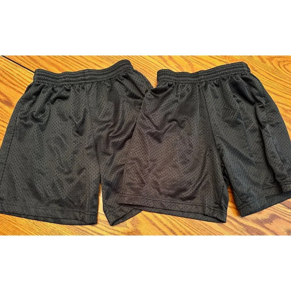 A4 black athletic gym shorts bundle of 2 size youth small